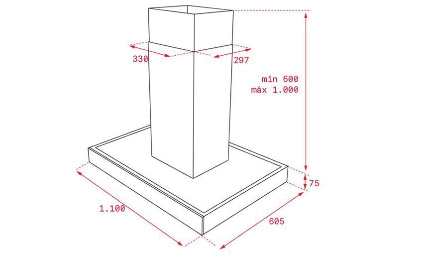 Máy hút mùi Teka DPL 1185 ISLAND - Hàng chính hãng