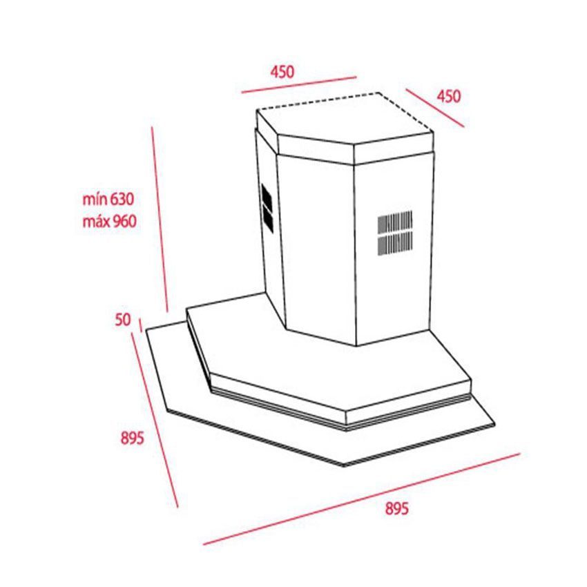Máy hút mùi Teka DQ2 90 - Hàng chính hãng