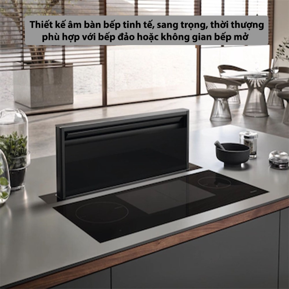 Máy hút mùi âm bàn Miele DAD 4841 Black Levantar - Hàng chính hãng