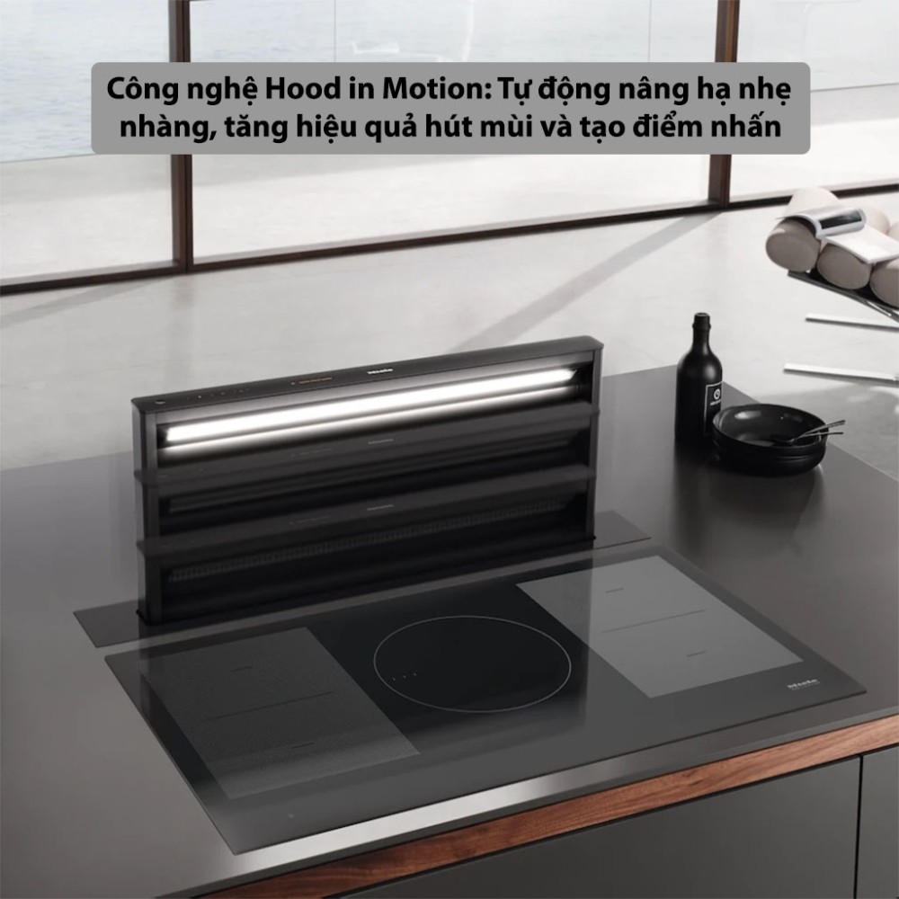 Máy hút mùi âm bàn Miele DAD 4841 Black Levantar - Hàng chính hãng