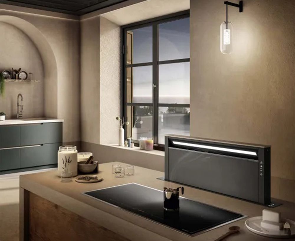 Máy hút mùi âm bàn Elica GETUP CAST IRON/A/90 - Hàng chính hãng