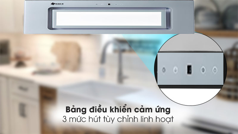 Thiết kế bảng điều khiển của Máy hút mùi âm tủ Arber AB-750AT