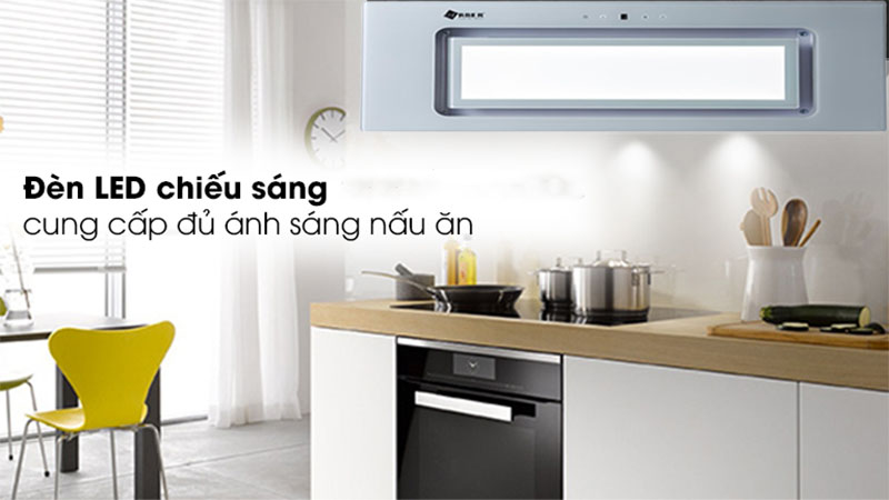 Thiết kế đèn chiếu sáng của Máy hút mùi âm tủ Arber AB-750AT