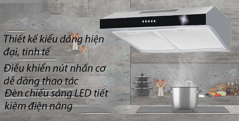 Máy hút mùi âm tủ Arber AB700AS - Hàng chính hãng