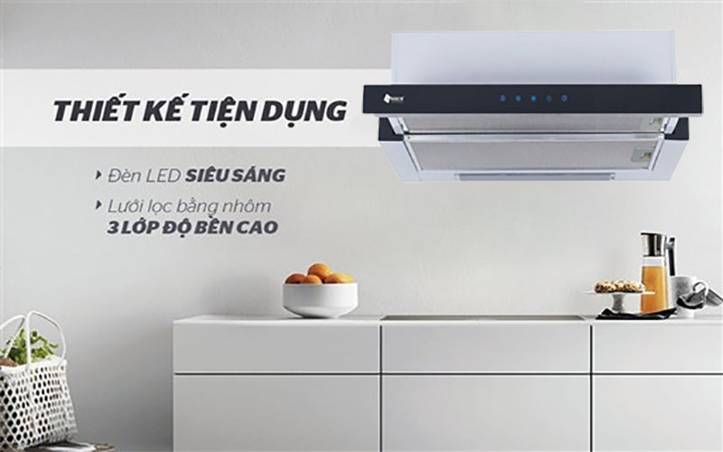 Máy hút mùi âm tủ Arber AB700KB - Hàng chính hãng