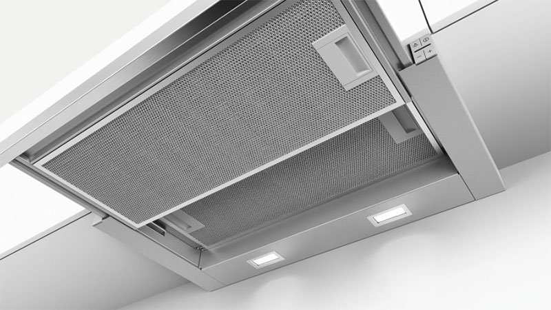 Lưới lọc và đèn chiếu sáng của Máy hút mùi âm tủ Bosch DFS067A50
