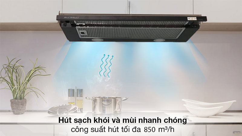Máy hút mùi âm tủ Eurosun EH-60AF85B - Hàng chính hãng