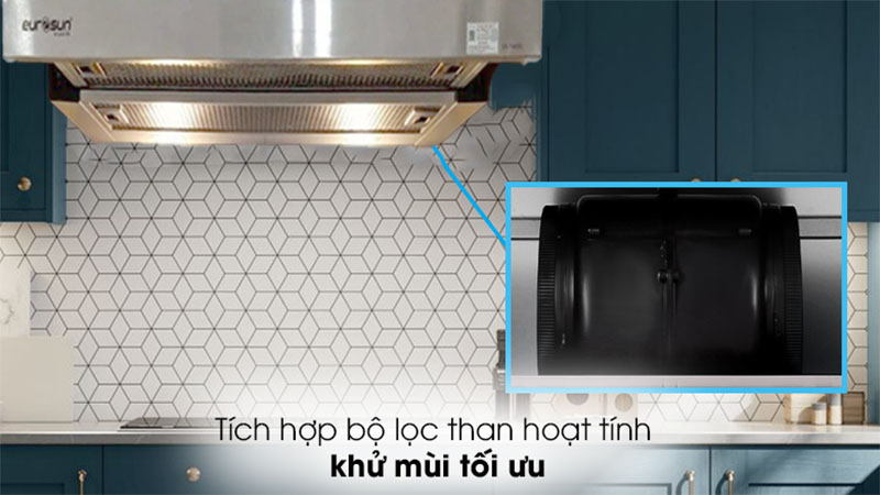 Máy hút mùi âm tủ Eurosun EH-60AF85S - Hàng chính hãng