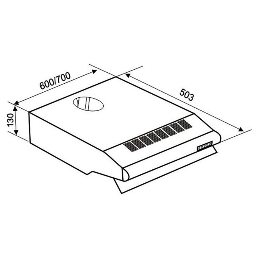 Máy hút mùi âm tủ Eurosun EH-70C16B - Hàng chính hãng