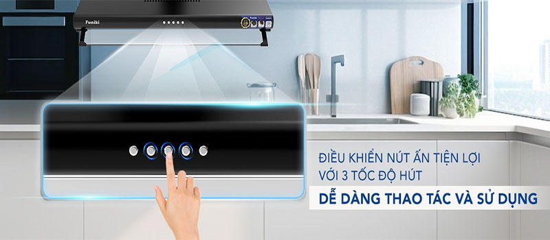 Máy hút mùi Funiki HKH9638 - Hàng chính hãng