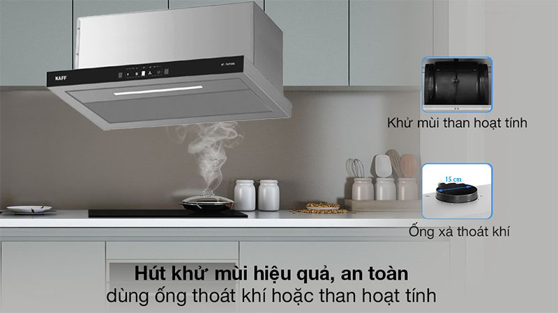 Máy hút mùi âm tủ Kaff KF-TH1700S - Hàng chính hãng