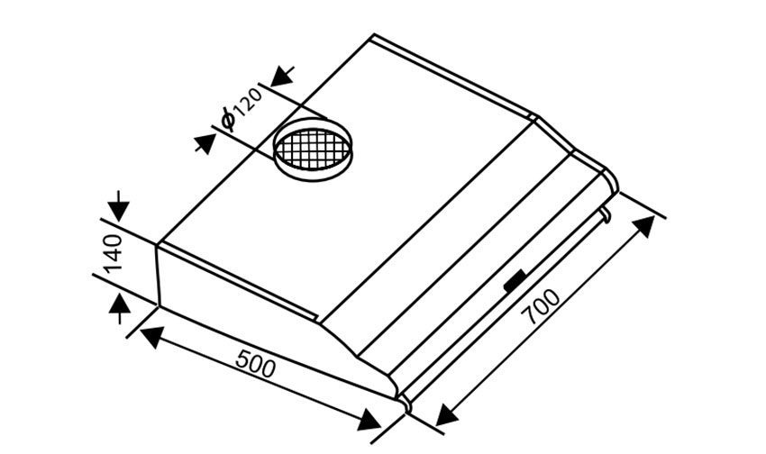 Máy hút mùi âm tủ Sevilla SV-70W - Hàng chính hãng