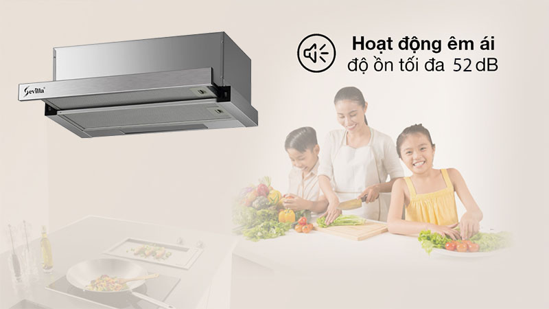 Máy hút mùi âm tủ Sevilla SV-E600 - Hàng chính hãng