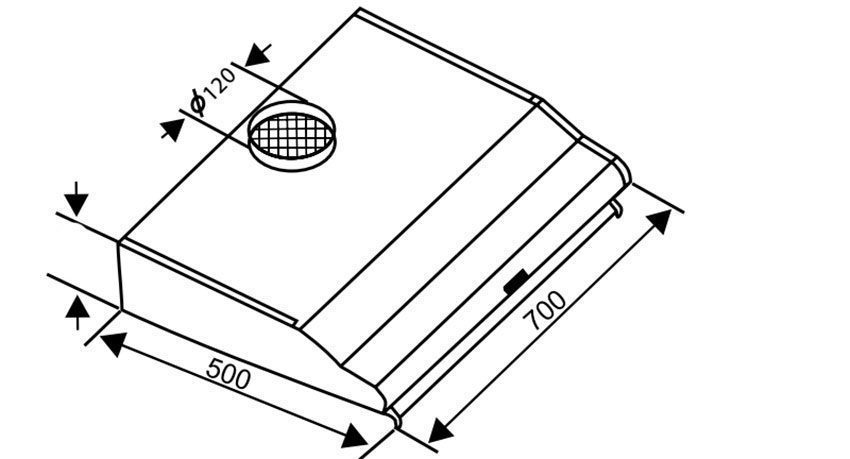 Máy hút mùi âm tủ Sevilla SV-R70I - Hàng chính hãng