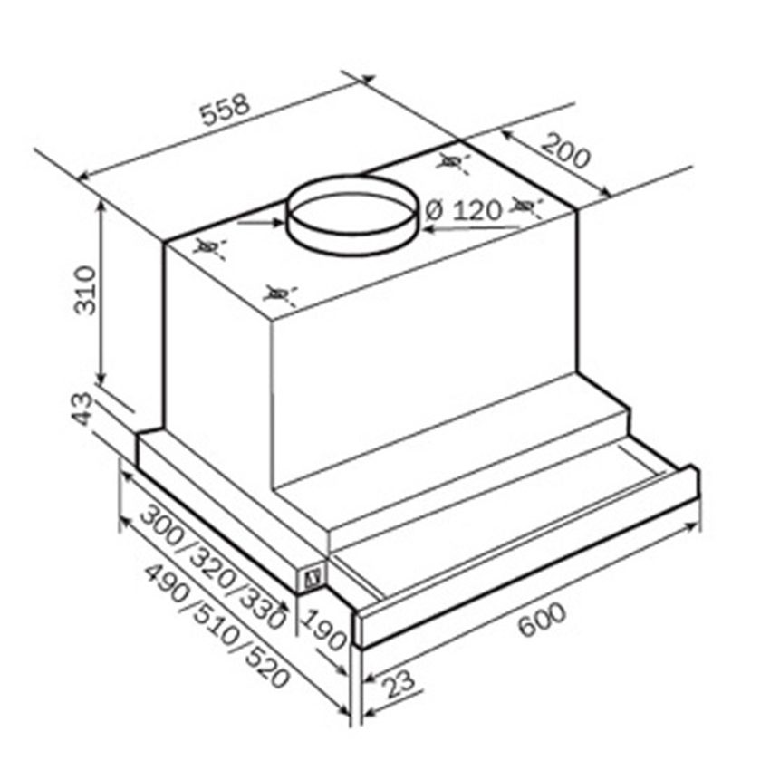 Máy hút mùi âm tủ Teka CNL-3000 - Hàng chính hãng