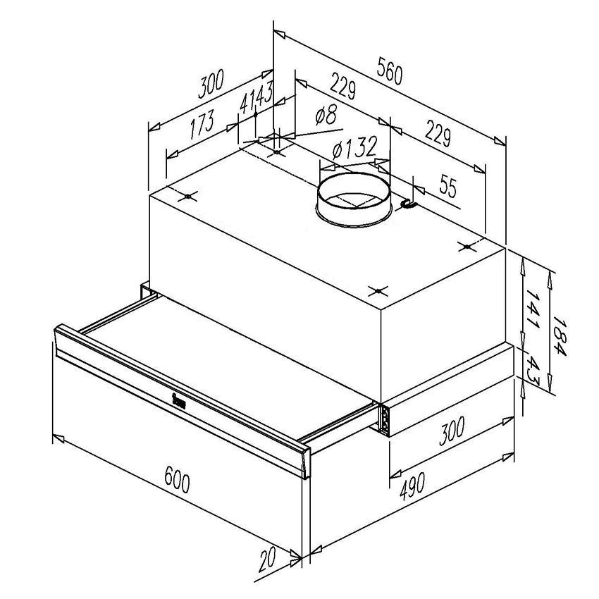 Máy hút mùi âm tủ Teka CNL1-2002 - Hàng chính hãng