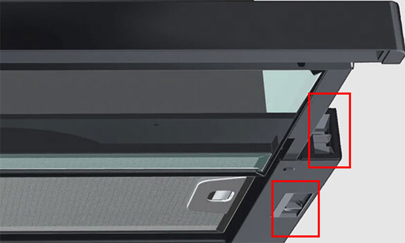 Điều khiển cơ rút trượt,  bật/tắt máy bằng cách kéo ra/ đóng vào tiện lợi,