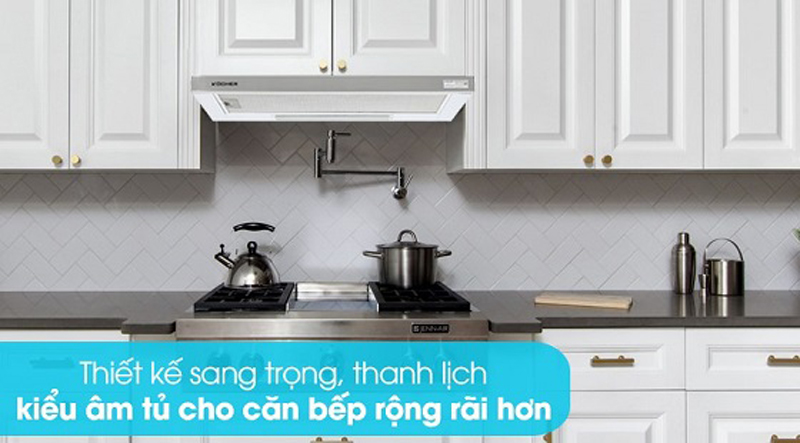 Máy hút mùi âm tủ Kocher K-6270BL - Hàng chính hãng