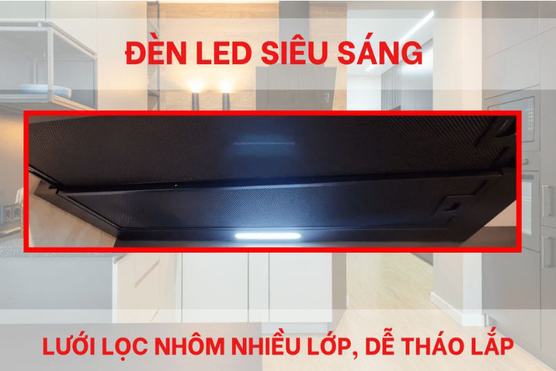 Máy hút mùi âm tủ Malloca MH-60BTC - Hàng chính hãng