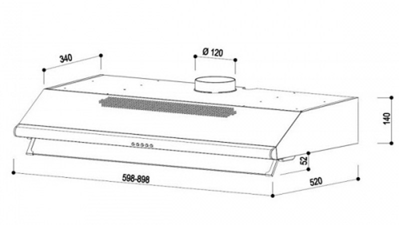 Máy hút mùi âm tủ Rinnai RH-S206-GC - Hàng chính hãng