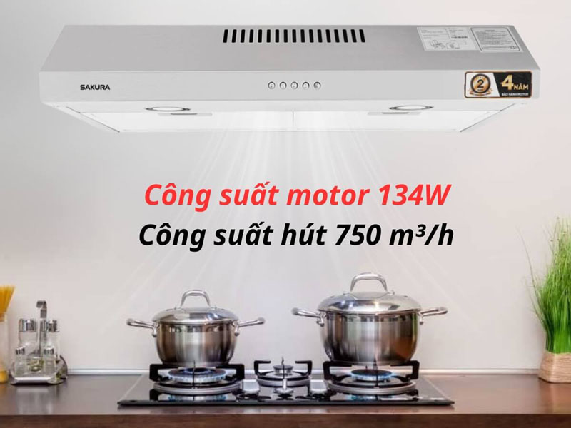 Máy hút mùi âm tủ Sakura SR-3030S - Hàng chính hãng