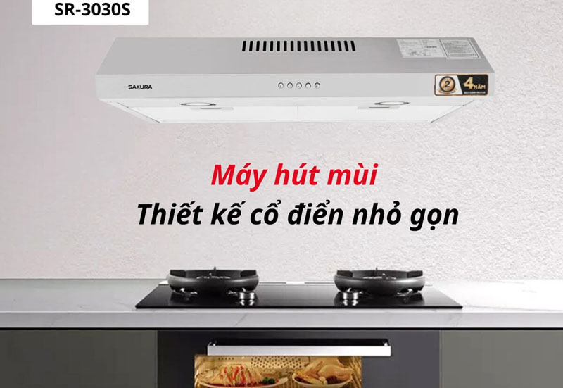 Máy hút mùi âm tủ Sakura SR-3030S - Hàng chính hãng