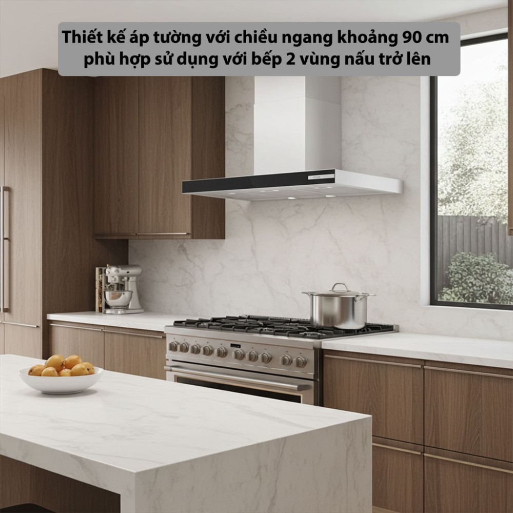 Máy hút mùi áp tường Bosch DWB97BK61T - Hàng chính hãng