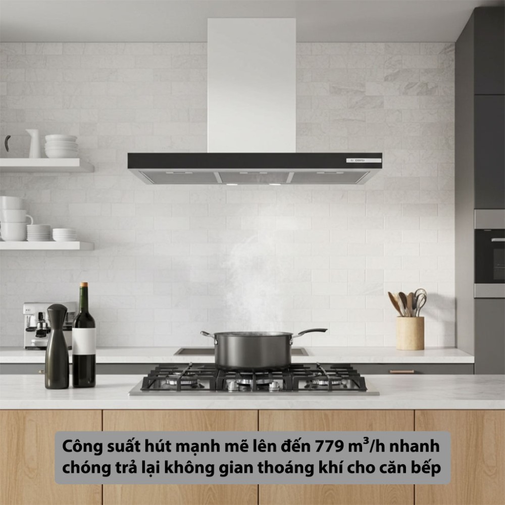 Máy hút mùi áp tường Bosch DWB97BK61T - Hàng chính hãng