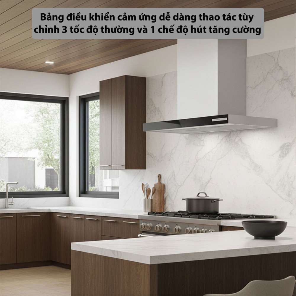 Máy hút mùi áp tường Bosch DWB97BK61T - Hàng chính hãng