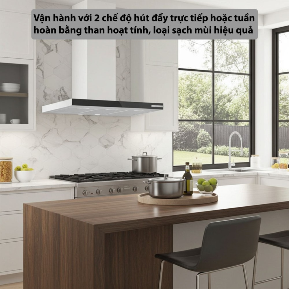 Máy hút mùi áp tường Bosch DWB97BK61T - Hàng chính hãng