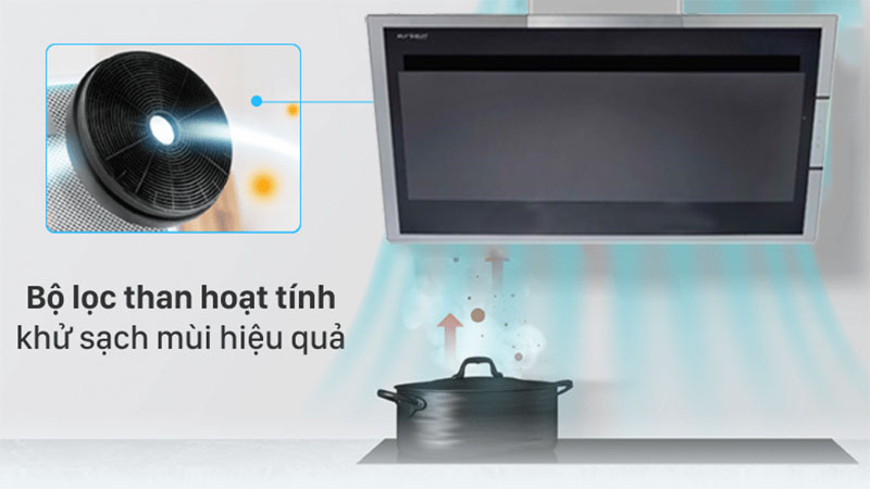 Bộ lọc than hoạt tính của Máy hút mùi áp tường Eurosun EH-70AF78B