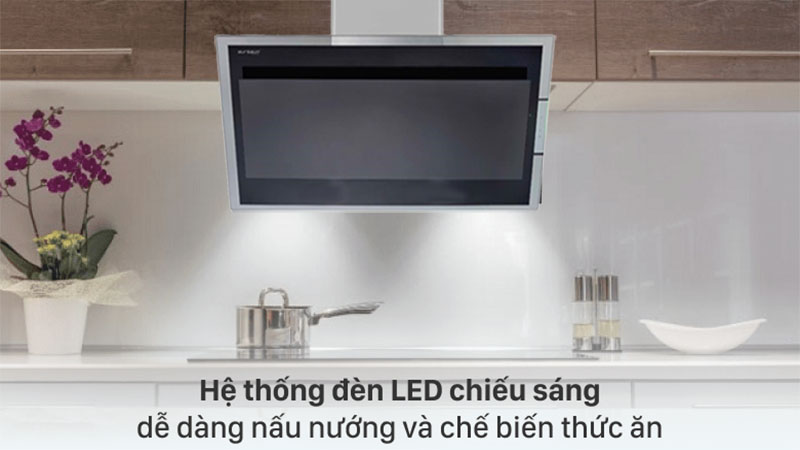 Đèn LED chiếu sáng của Máy hút mùi áp tường Eurosun EH-70AF78B