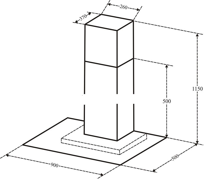 Máy hút mùi áp tường Eurosun EH-90AF87 - Hàng chính hãng