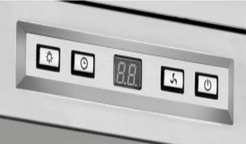 Bảng điều khiển của máy hút mùi áp tường Teka DG-780
