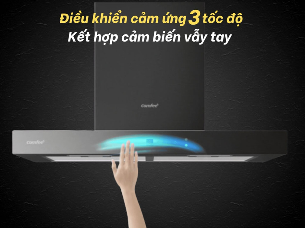 Máy hút mùi áp tường Comfee AI Connect CH-70TM77B - Hàng chính hãng