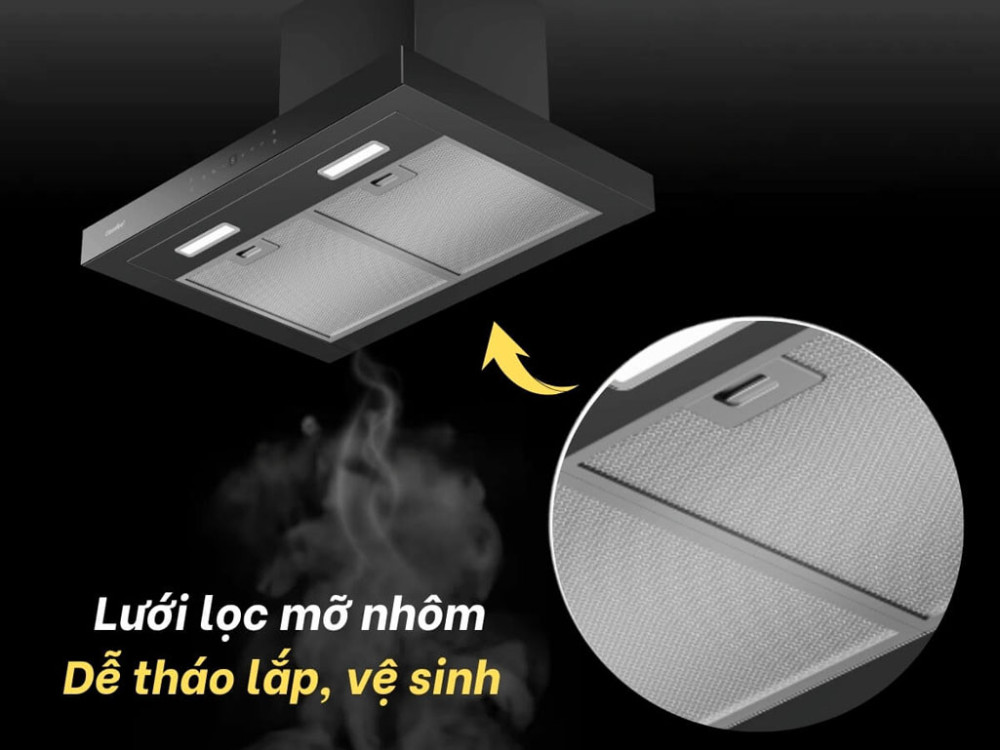 Máy hút mùi áp tường Comfee AI Connect CH-70TM77B - Hàng chính hãng