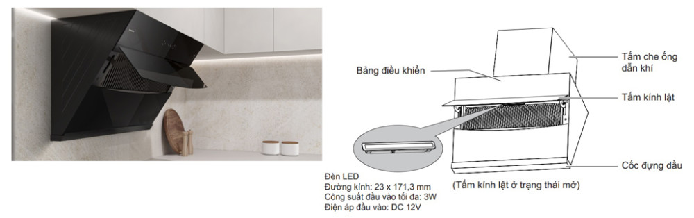 Máy hút mùi áp tường Panasonic FV-VX9ABBYUE - Hàng chính hãng