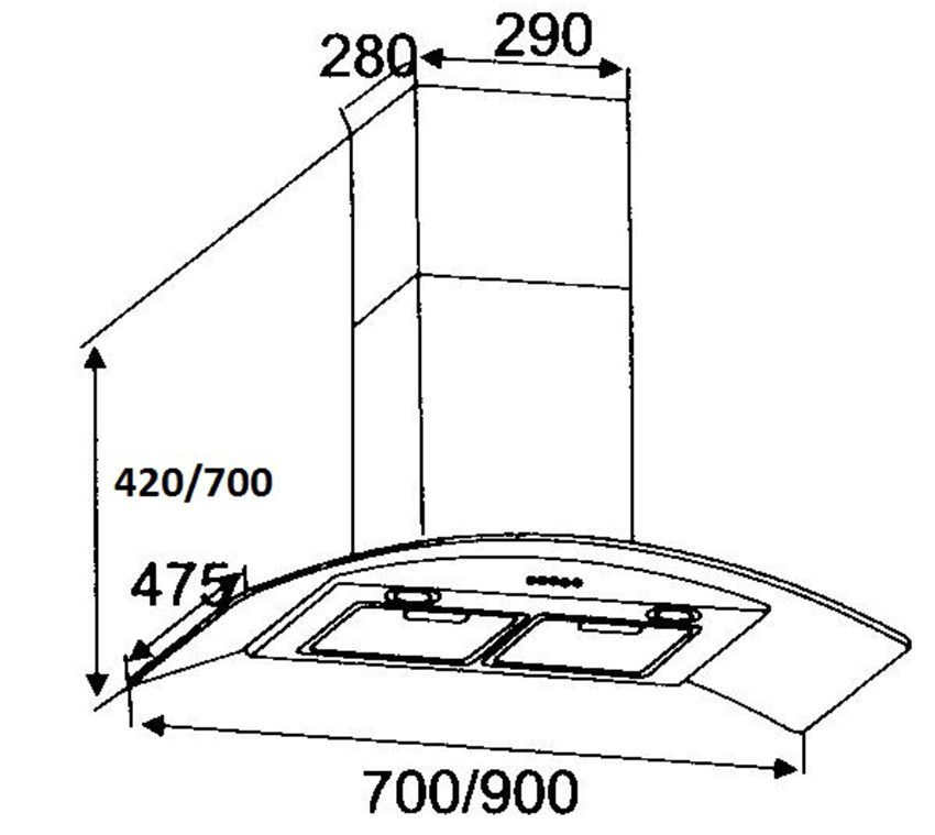 Máy hút mùi Binova BI-69-ISO-07 - Hàng chính hãng