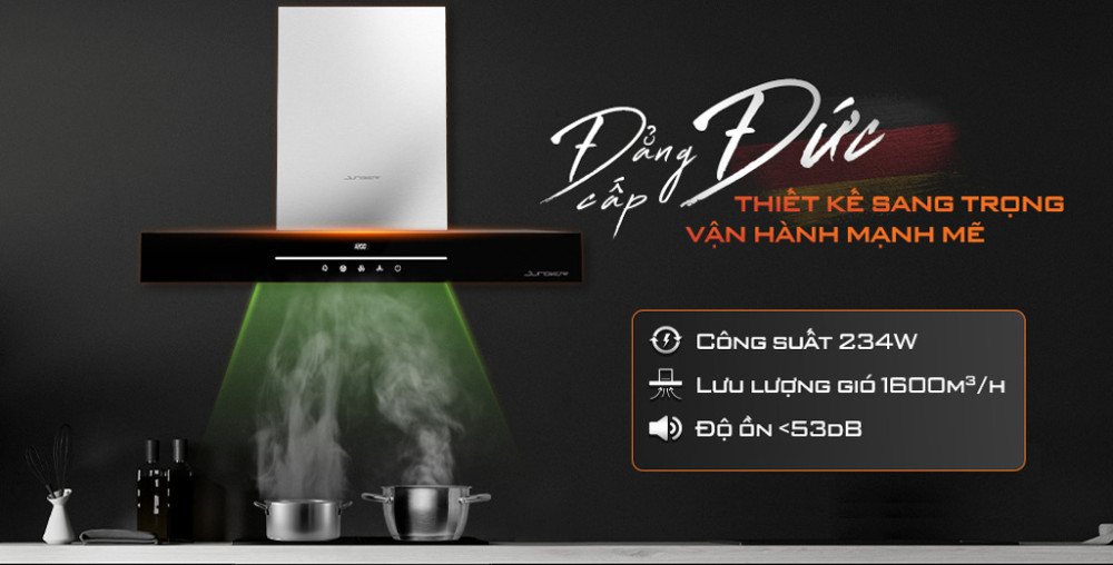 Máy hút mùi chữ T Junger HRJ-901 - Hàng chính hãng