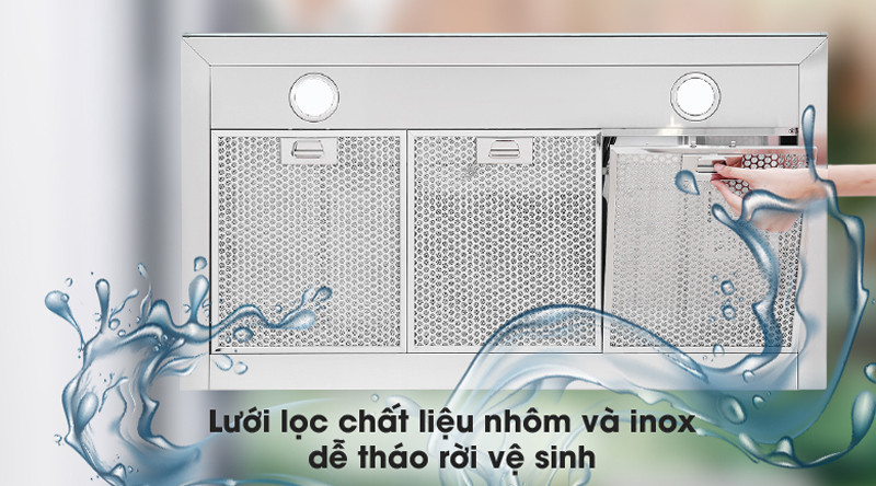 Lưới lọc đa lớp bằng nhôm có tác dụng sàng lọc dầu mỡ