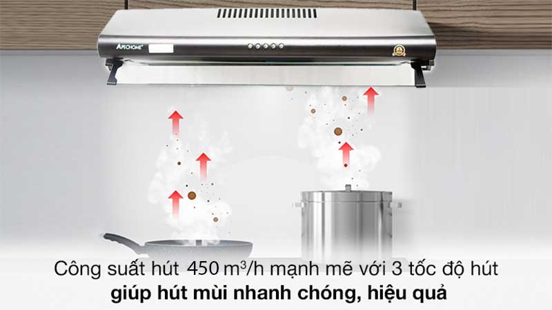 Máy hút mùi cổ điển Apechome APH-HP002 - Hàng chính hãng
