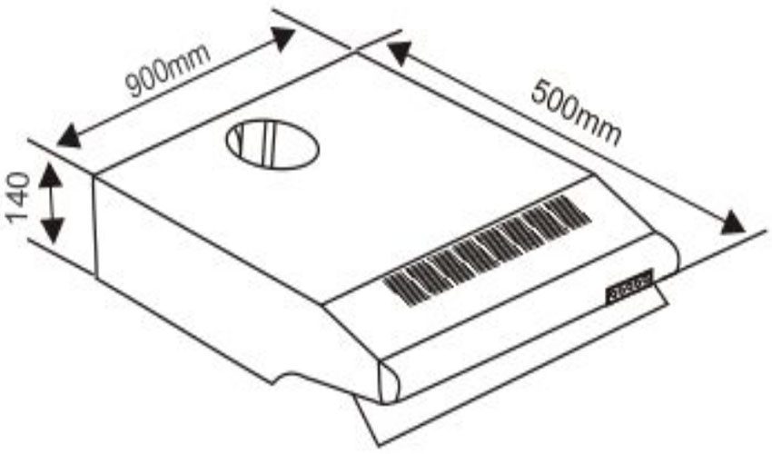 Máy hút mùi cổ điển Capri CR-290I - Hàng chính hãng