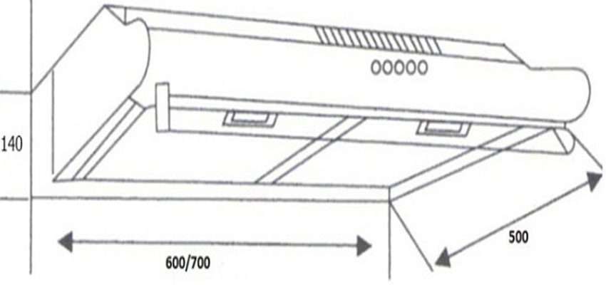Máy hút mùi cổ điển Capri CR-601BC - Hàng chính hãng