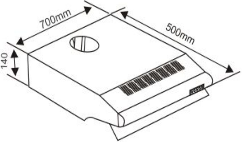 Máy hút mùi cổ điển Capri CR-70S - Hàng chính hãng