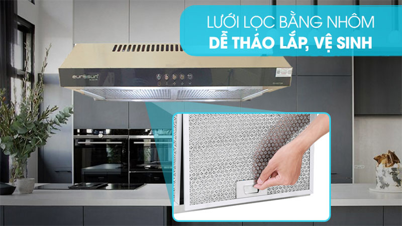Máy hút mùi cổ điển Eurosun EH-60CF19S - Hàng chính hãng