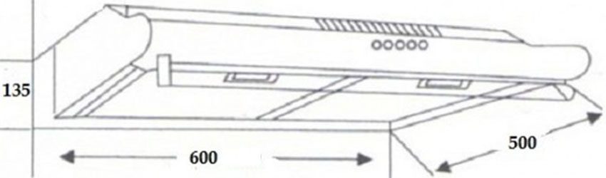 Thông số của Máy hút mùi cổ điển Giovani Concord 602