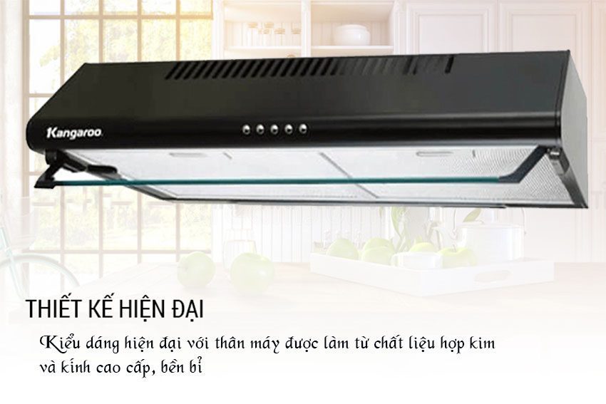Chất liệu của máy hút mùi cổ điển Kangaroo KG531 Size 70cm