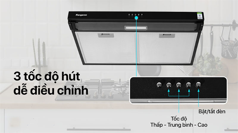 Máy hút mùi cổ điển Kangaroo KG70CS/CB - Hàng chính hãng