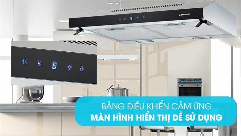 Bảng điều khiển của Máy hút mùi cổ điển Maadela MH-70CST