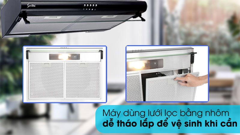 Máy hút mùi cổ điển Sevilla SV-260 Black - Hàng chính hãng